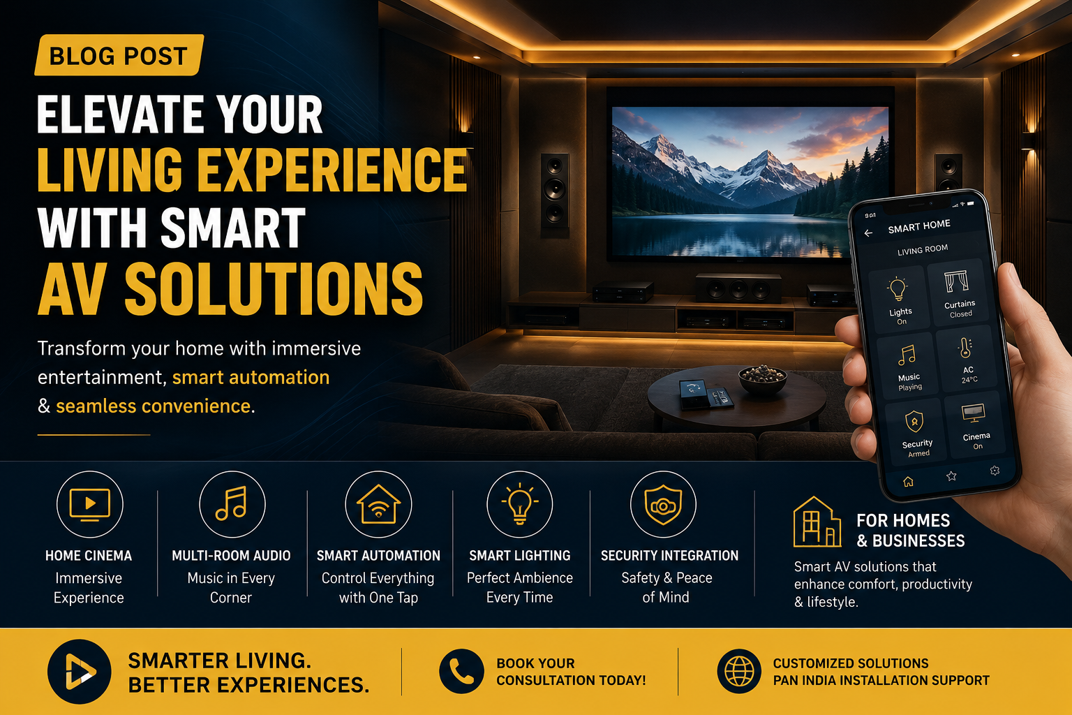 Elevate Your Living Experience with Smart AV Solutions
